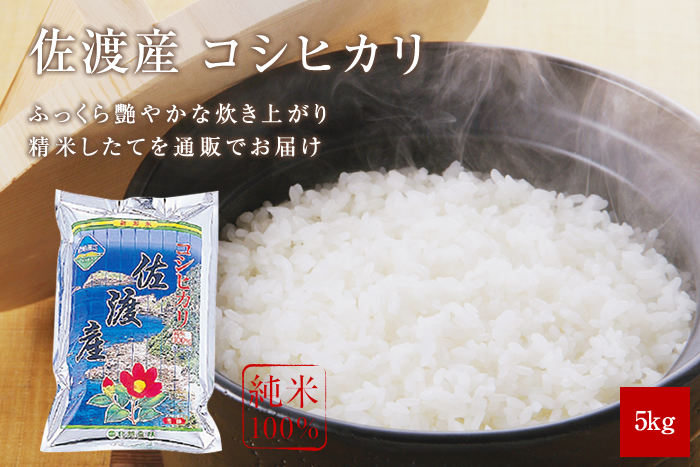 佐渡産コシヒカリ5kg：令和5年産　新潟米通販の北越農林