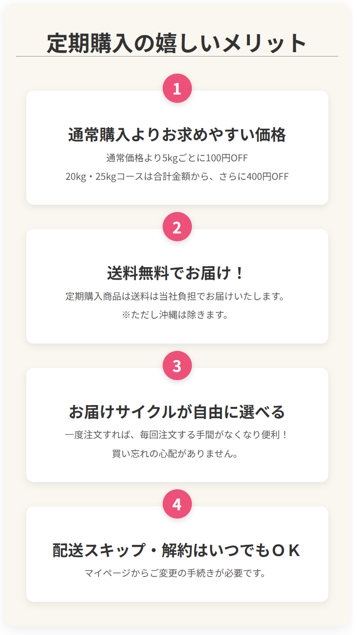 定期購入メリット